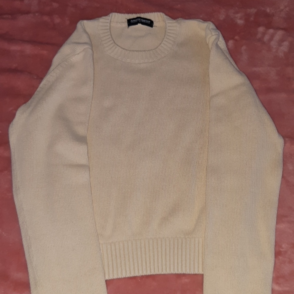 Beige Crop Sweater